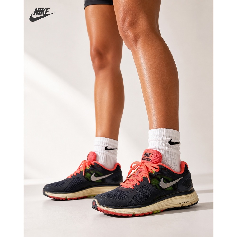 Nike LunarEclipse 2 Running Shoes Anthracite Bright Mango 487974-008 Womens 6